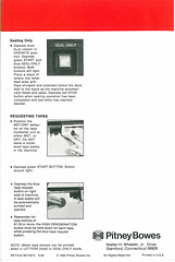 Pitney Bowes Model 6100 Operation Card – Page 4