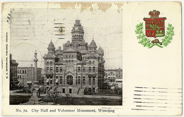 WP1935 WPG - CITY HALL AND VOLUNTEER MONUMENT