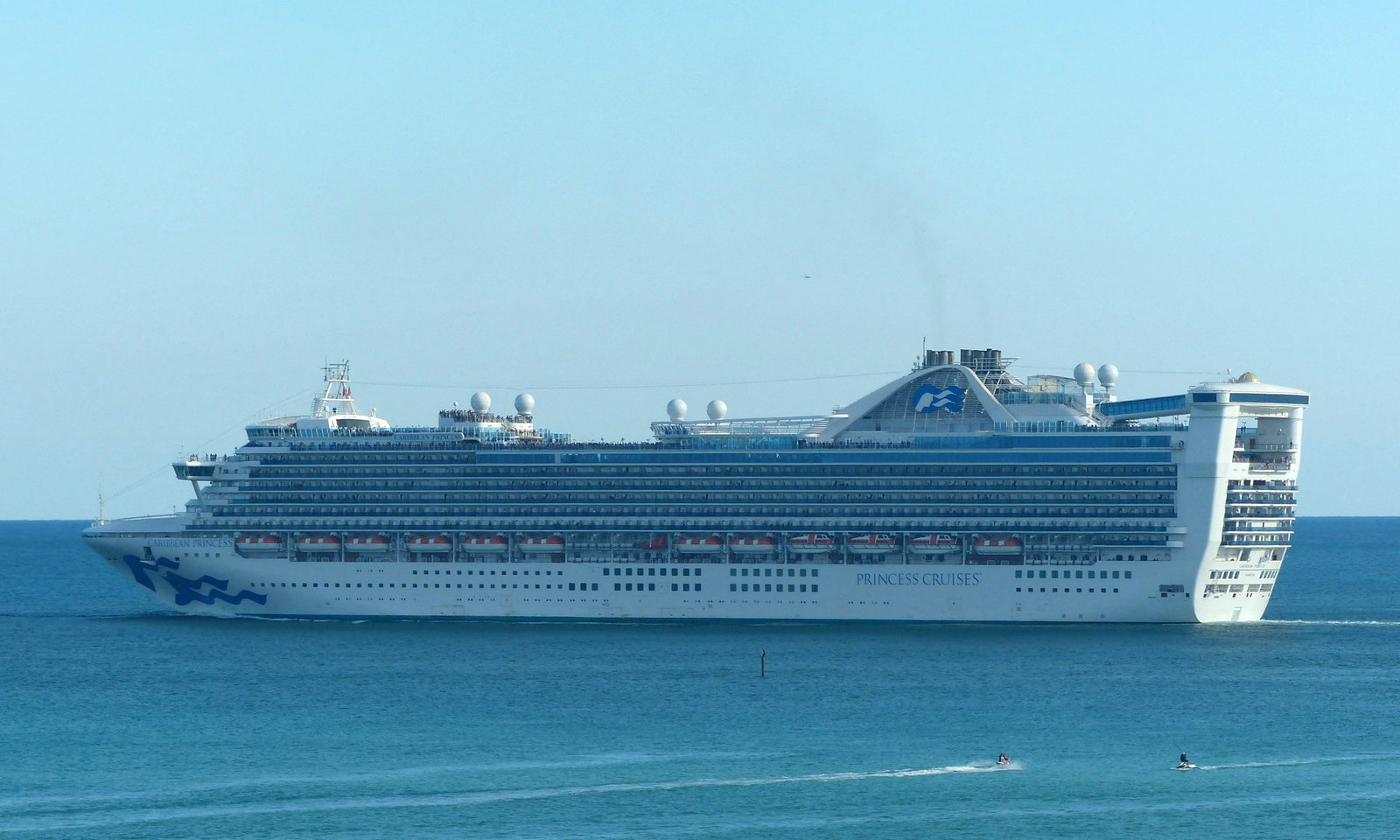 Caribbean Princess leaving Port Everglades - 8 March 2018