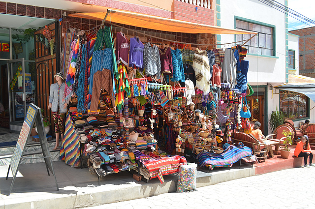 Bolivia, Copacabana, Street Trading Shop