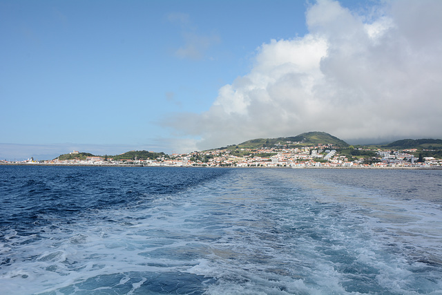 Azores, The Village of Horta on the Island of Faial