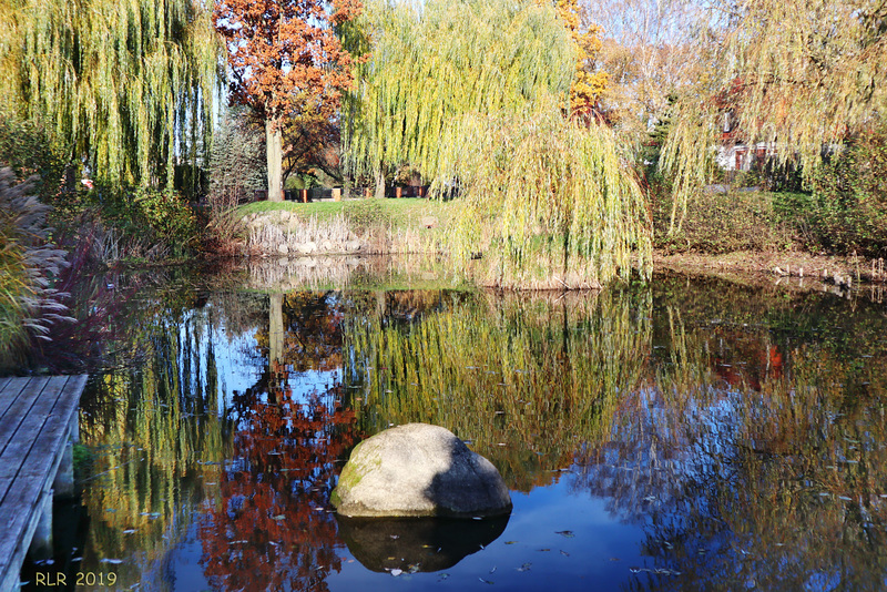 Rastow, Spiegelung im Dorfteich