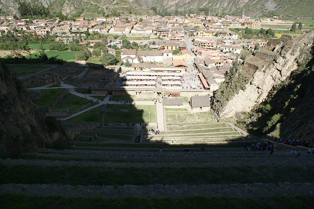 Looking Down At Ollantaytambo