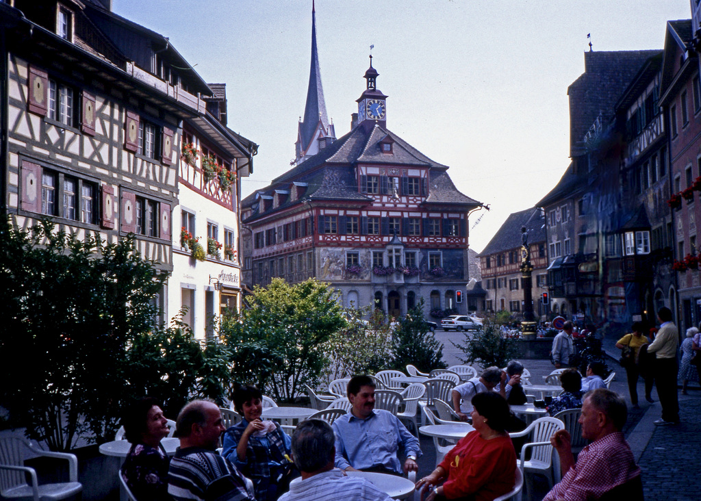 Stein am Rhein in der Schweiz     (Diascan)
