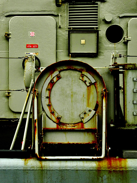 Aboard The Belgian Naval Ship. Docked On The Tyne