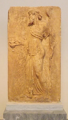 Votive Relief with Dionysos from Loutses in the National Archaeological Museum of Athens, May 2014