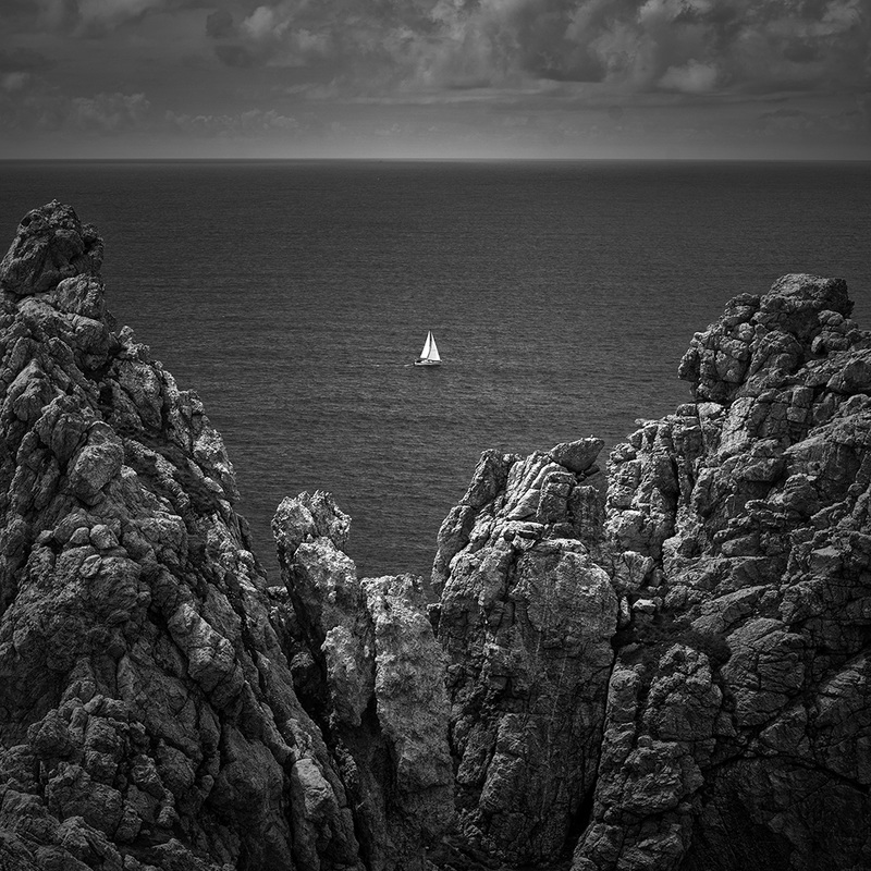 lonesome white boat