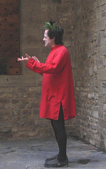 Dante par un comédien à Florence