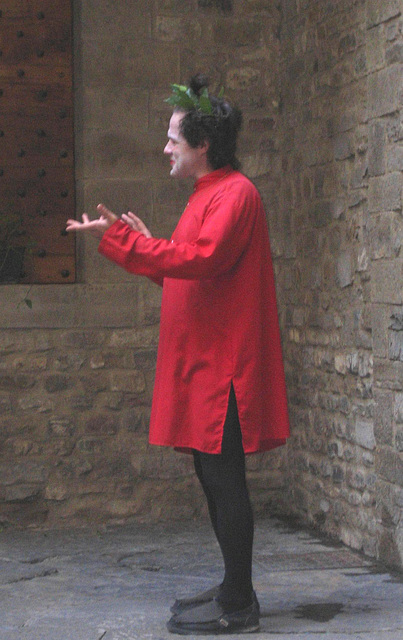 Dante par un comédien à Florence Dante par un comédien à Florence