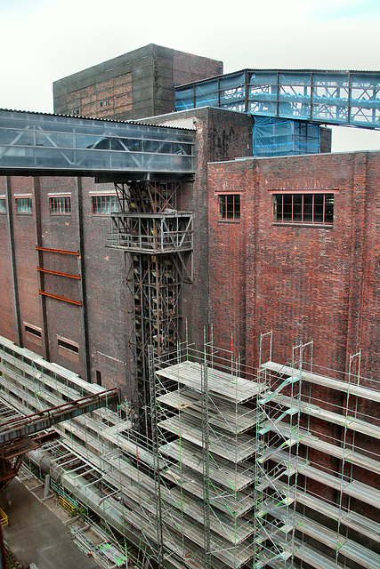 Blick vom Kohlenturm zur Mischanlage (Kokerei Hansa, Dortmund-Huckarde) / 9.09.2018