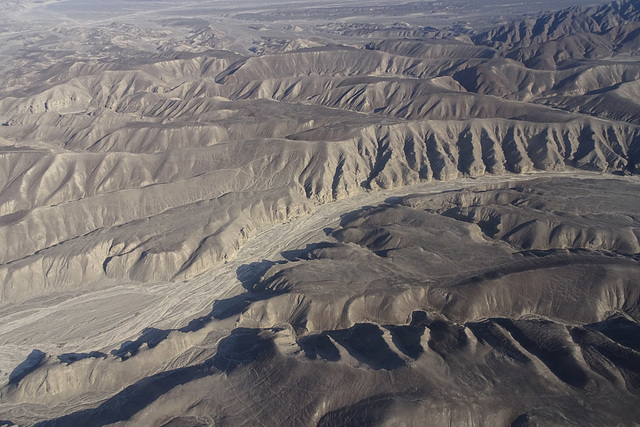 Flying Over The Desert Near Palpa