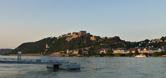 DE - Koblenz - Abendlicher Blick nach Ehrenbreitstein