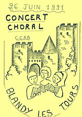 Concert ateliers de musique du CCRB à l'église de Blandy-les-Tours le 28/06/1991