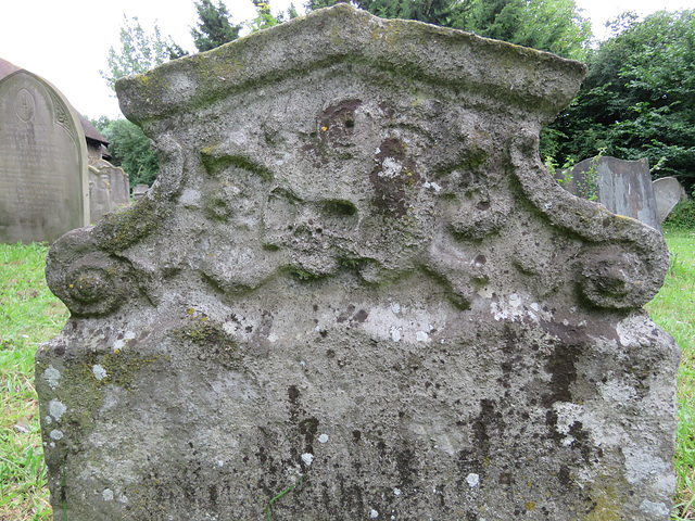 st mary magdalene church, east ham, london skull and crossed bones on mid c18 gravestone(28)