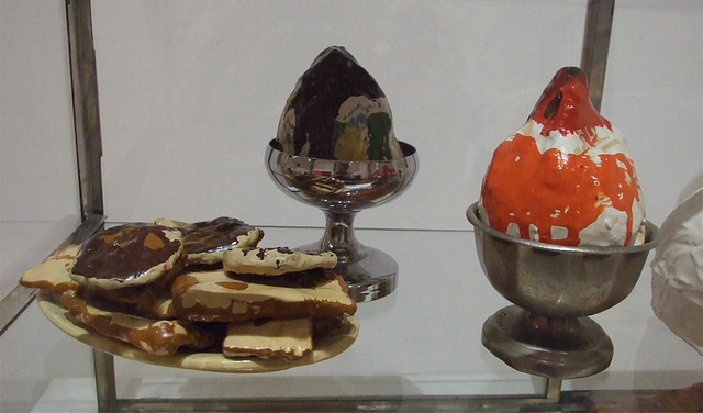 Detail of Pastry Case I by Oldenburg in the Museum of Modern Art, March 2010