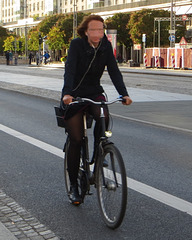 girl on bicycle