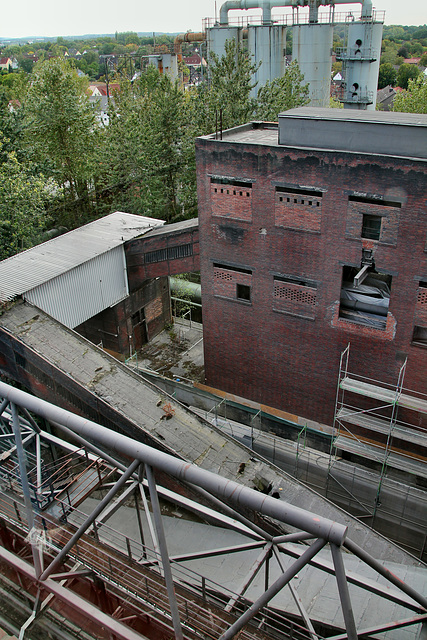 Blick auf die alte Sieberei (Kokerei Hansa, Dortmund-Huckarde) / 9.09.2018