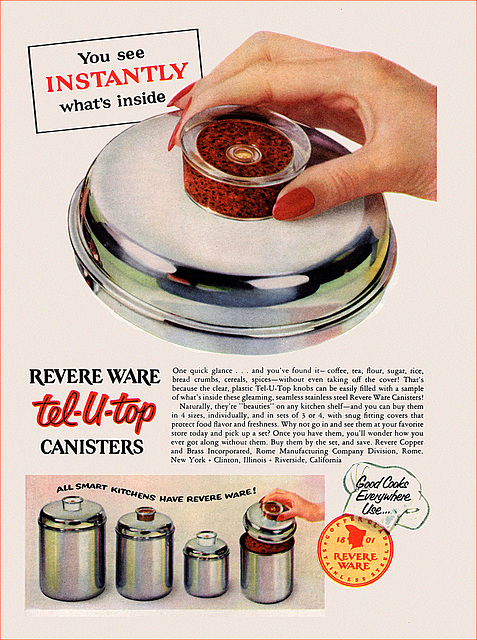 Revere Canister Ad, 1955