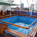 Das etwa zwei Meter tiefe Schwimmbad an Deck sorgte früher bei Passagieren und Besatzung für Abkühlung an Bord der „Cap San Diego“.