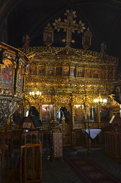 Rhodes, Interior of Aghios Antonios Church in Laerma