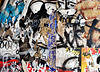 fouillis d'affiches