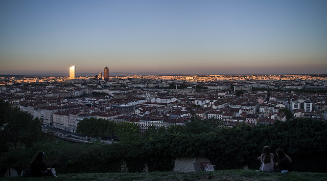 Lyon depuis le jardin des curiosités