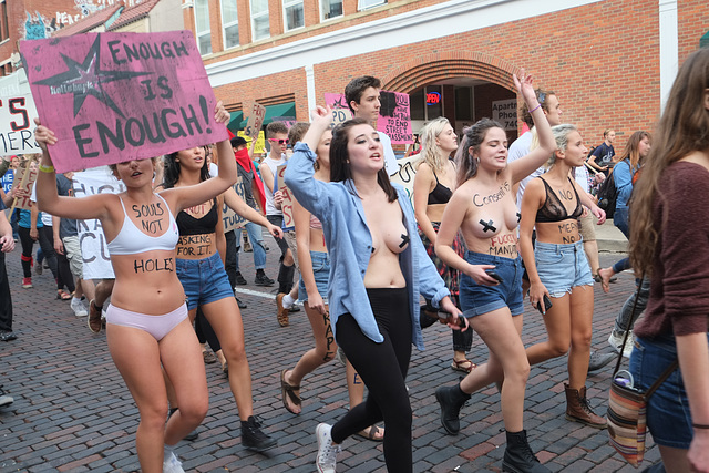 The protest was supposed to make rape less likely