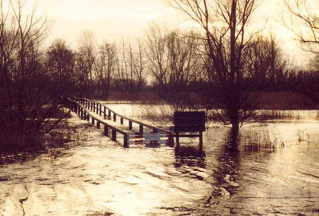 Heuckenlock bei Hochwasser