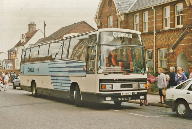 Cambus 318 (A518 NCL) in Bury St. Edmunds - 31 May 1989