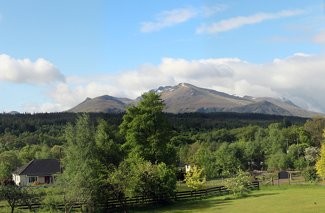 Ben Nevis, view from our B&B
