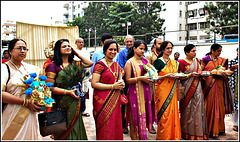 Charming ladies @ a marriage celebration