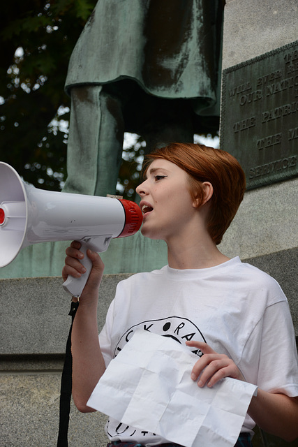 There were speeches on College Green