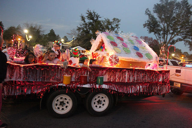 Christmas Parade!   "Candyland" was the theme.    ~~  2018