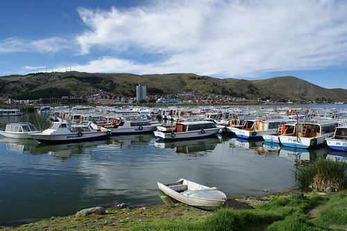 Boats Moored At Puno