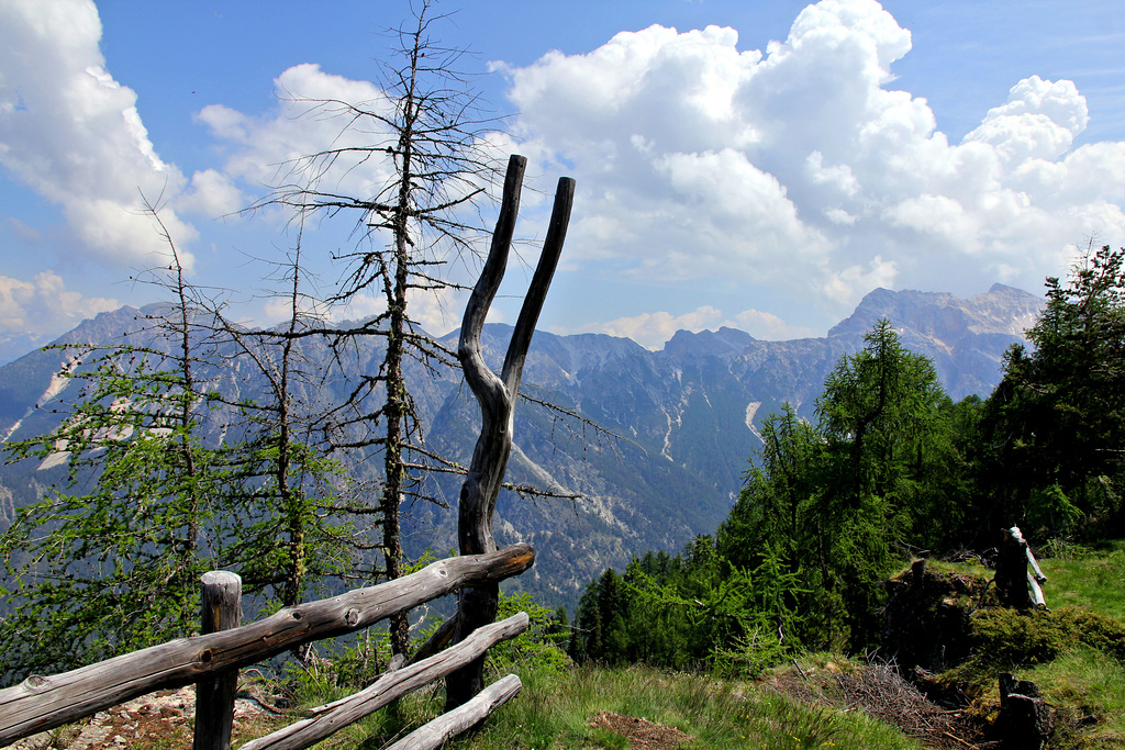 Blick vom Aussichtspunkt Crusc da Rit