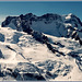 Zermatt : il Monte Rosa visto dalla Svizzera