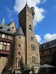 Schlossturm vom Innenhof gesehen
