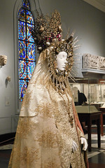 Detail of the Statuary Vestment of the Virgin of el Rocio in the Metropolitan Museum of Art, September 2018