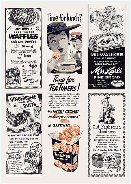 B & W/Duotone Ads, 1950s