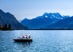 Lake Geneva/Lac Léman at Montreux