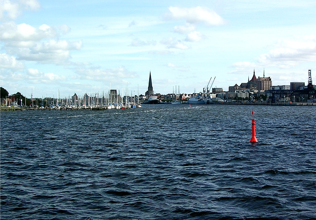 Rostock in Sicht