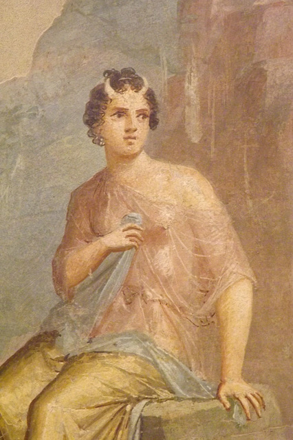 Detail of Io and Argus Wall Painting from a Tablinum in the Naples Archaeological Museum, July 2012