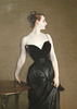Detail of Madame X by Sargent in the Metropolitan Museum, January 2022