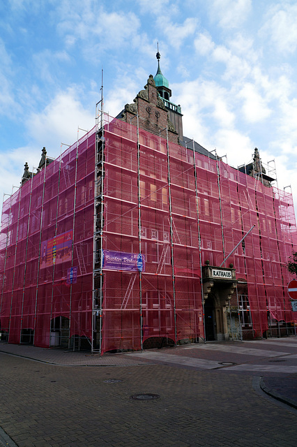 Das "rote Rathaus" von Borkum