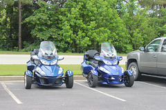 Twin Three-Wheelers , with faces:) ~~  for Steve Drury!