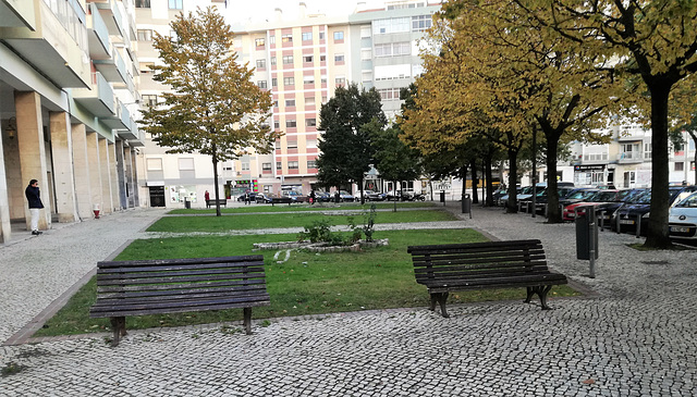 Small garden between Benfica's blocks - II