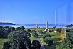 Cornwall-Reise 23 / Blick aus dem Hotelfenster in Plymouth UK