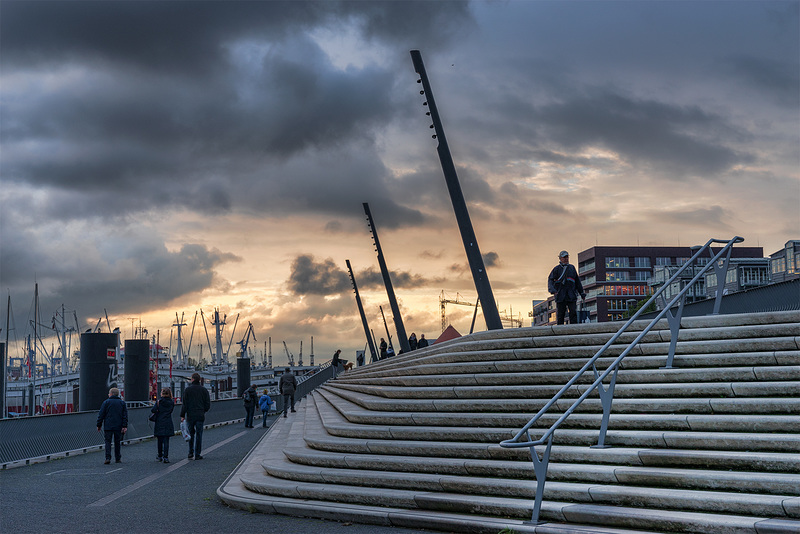 evening stairs