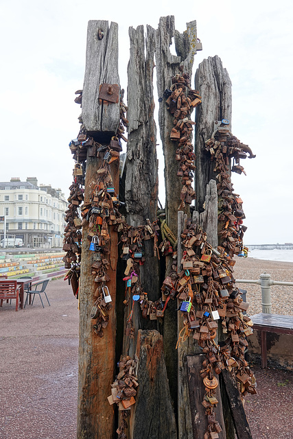 Rusty padlocks