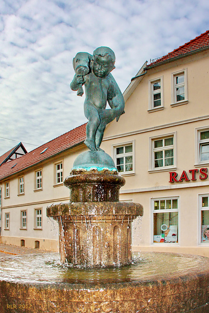 Teterow, der Hechtbrunnen